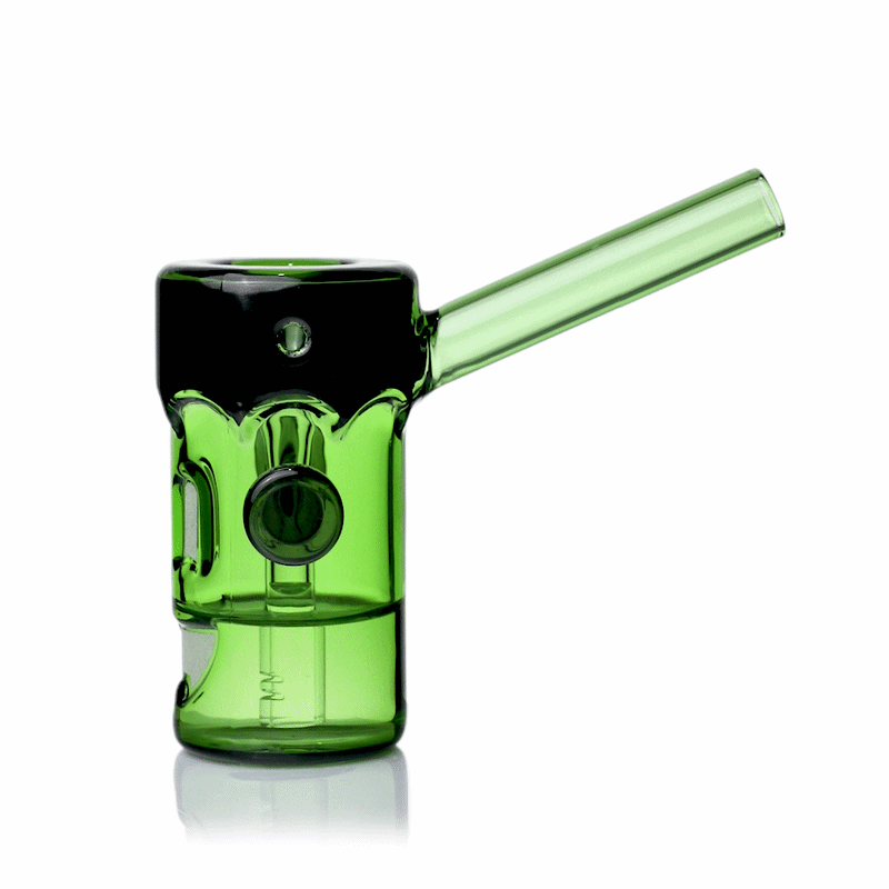 MJ Arsenal Frankenbubbler with the glow in the dark face lit