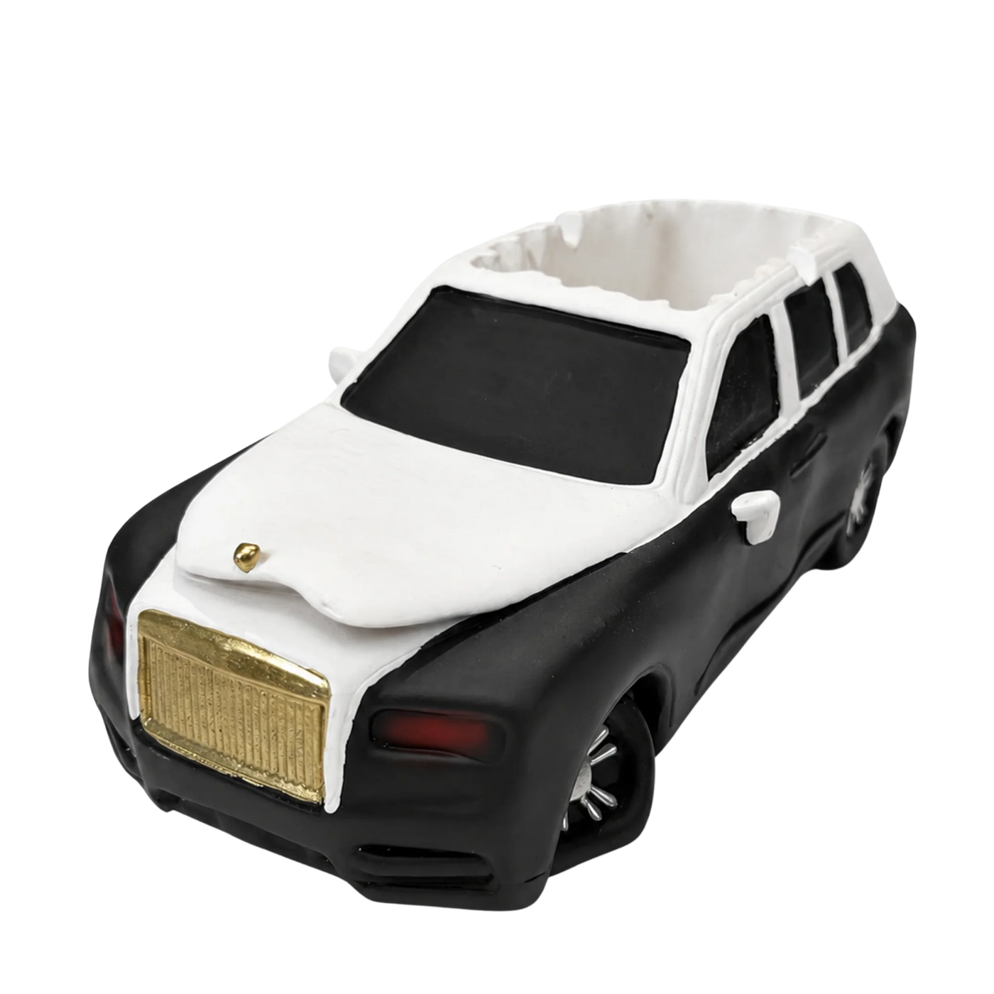 Ash N Crash Royce Rolled Over hand painted resin ashtray by Nothing Personal - 1321