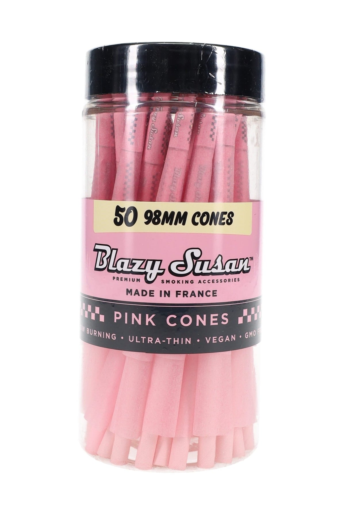Blazy Susan 98mm Pink Cones, Jar of 50 - 1321