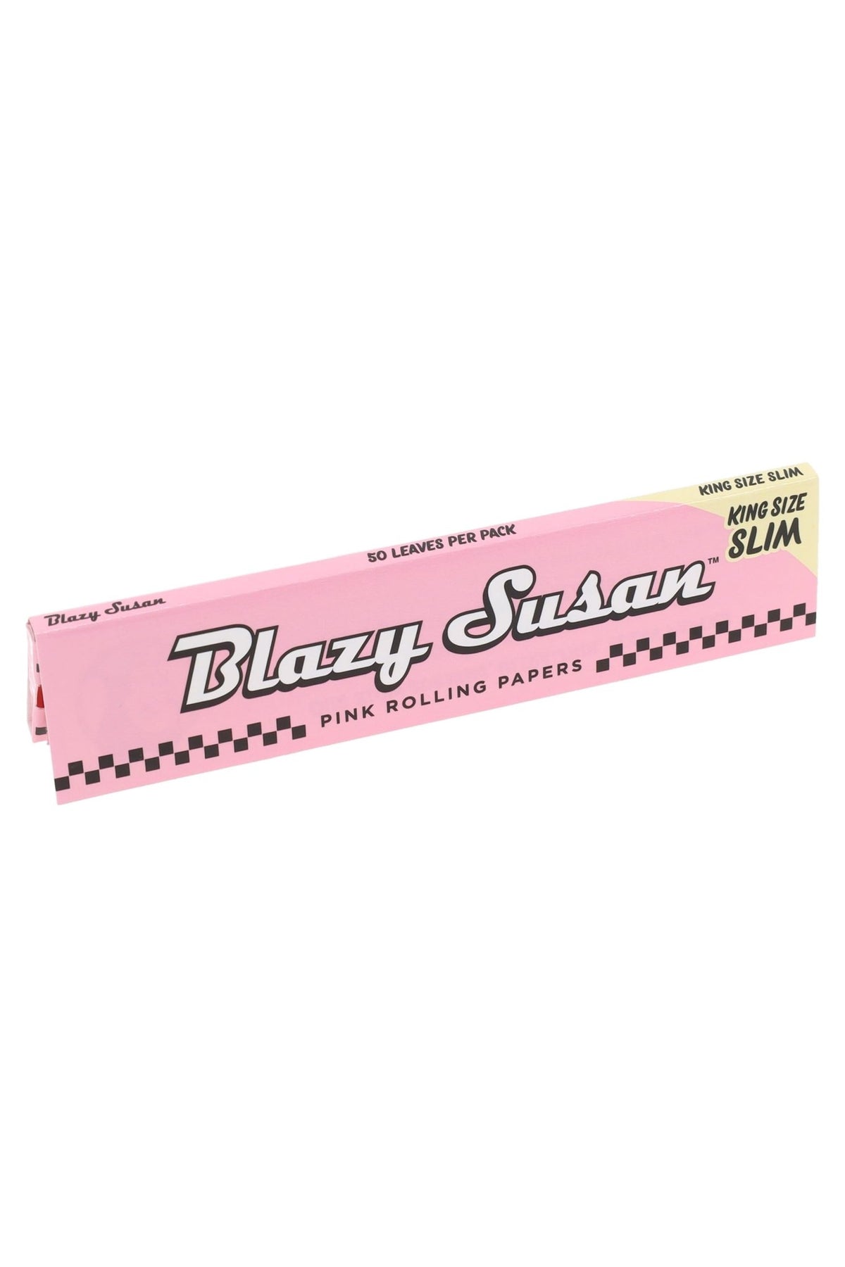 Blazy Susan King Size Slim Pink Rolling Papers, Box of 50 Booklets - 1321