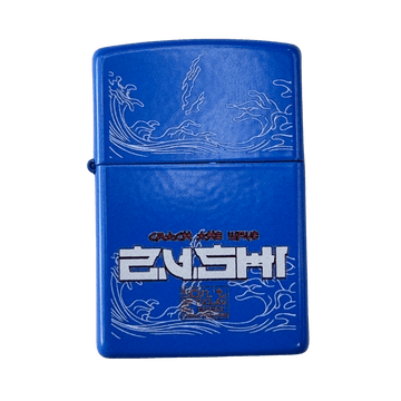 Blue Zushi x Zippo Lighter with Butane Torch Insert