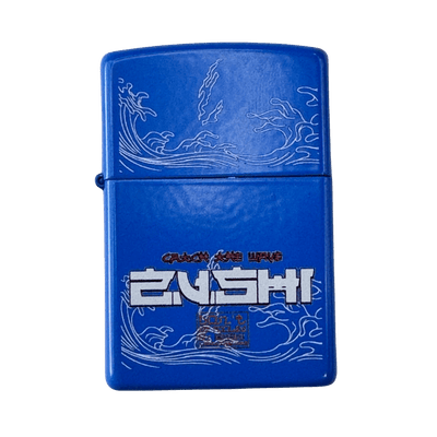 Blue Zushi x Zippo Lighter with Butane Torch Insert
