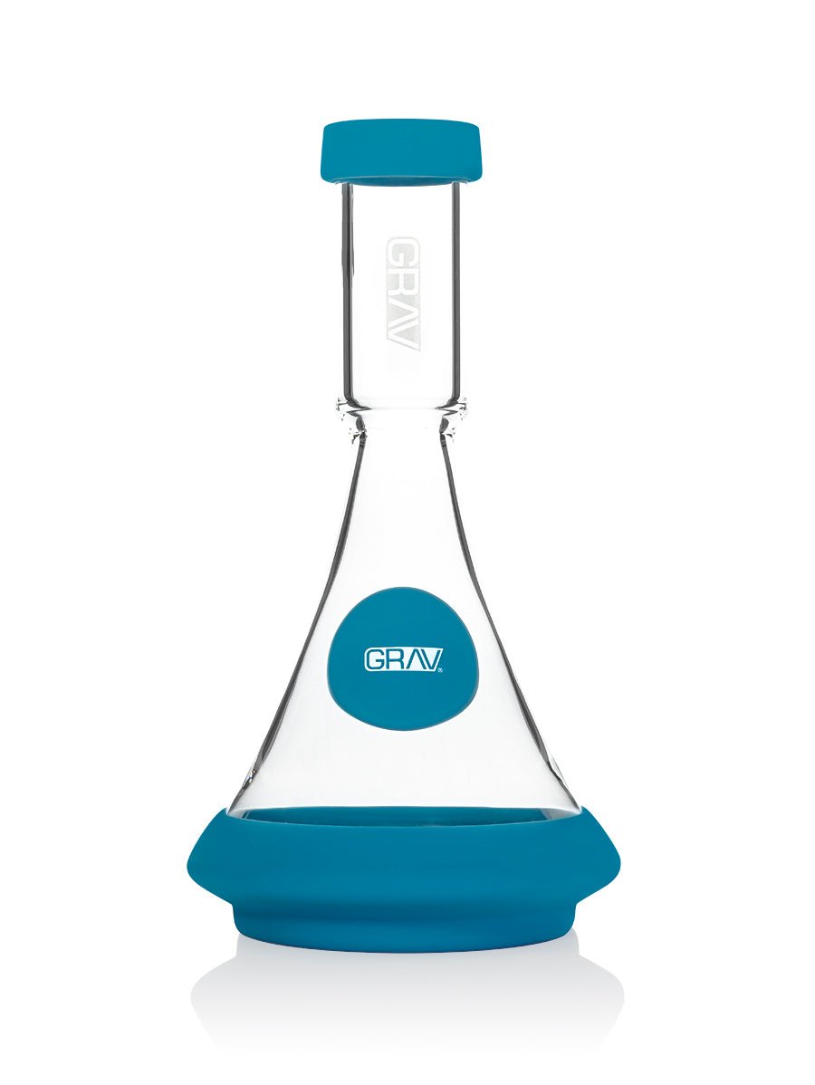 GRAV Deco Beaker Bong With Silicone Accents - 1321