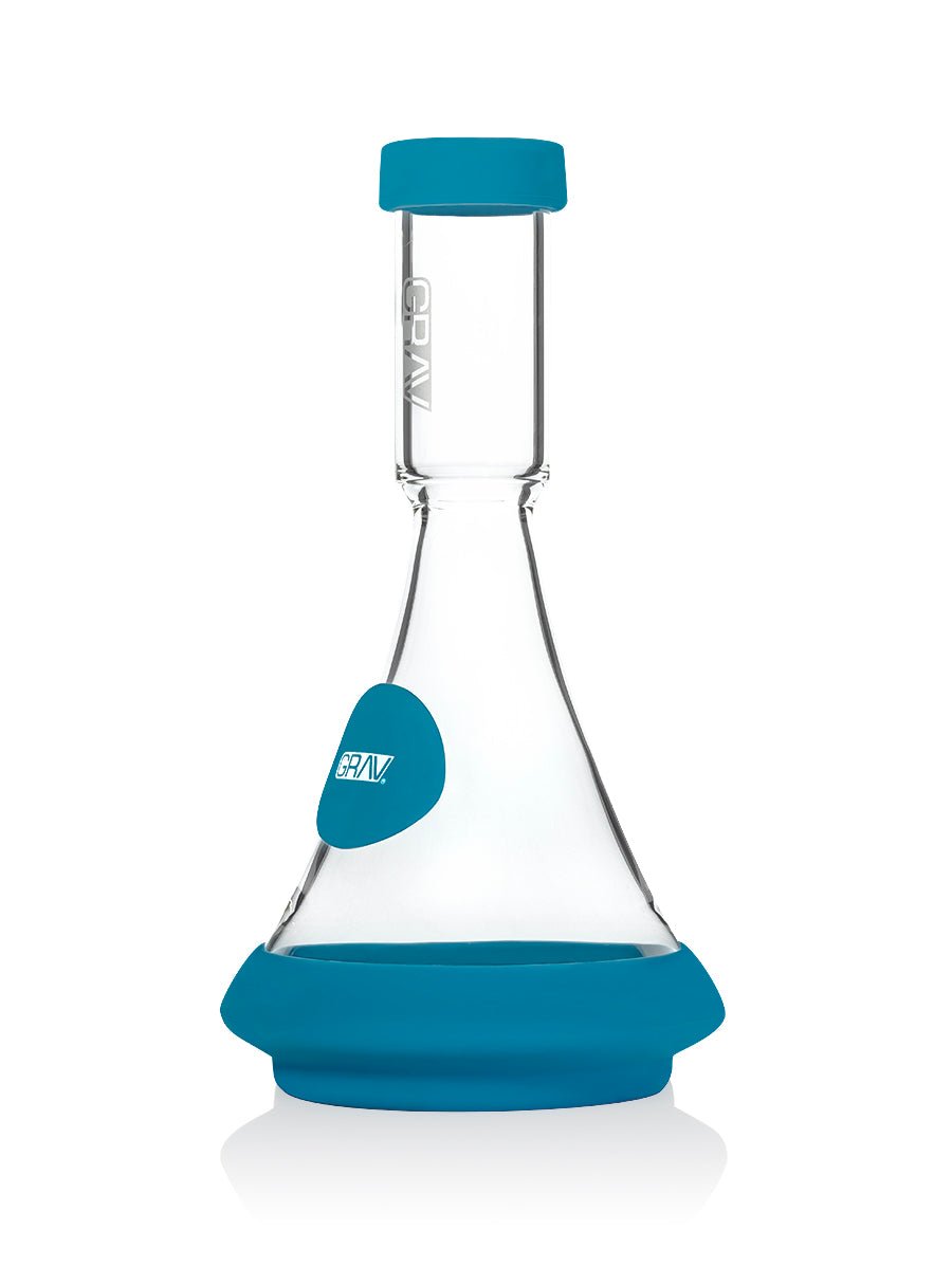 GRAV Deco Beaker Bong With Silicone Accents - 1321