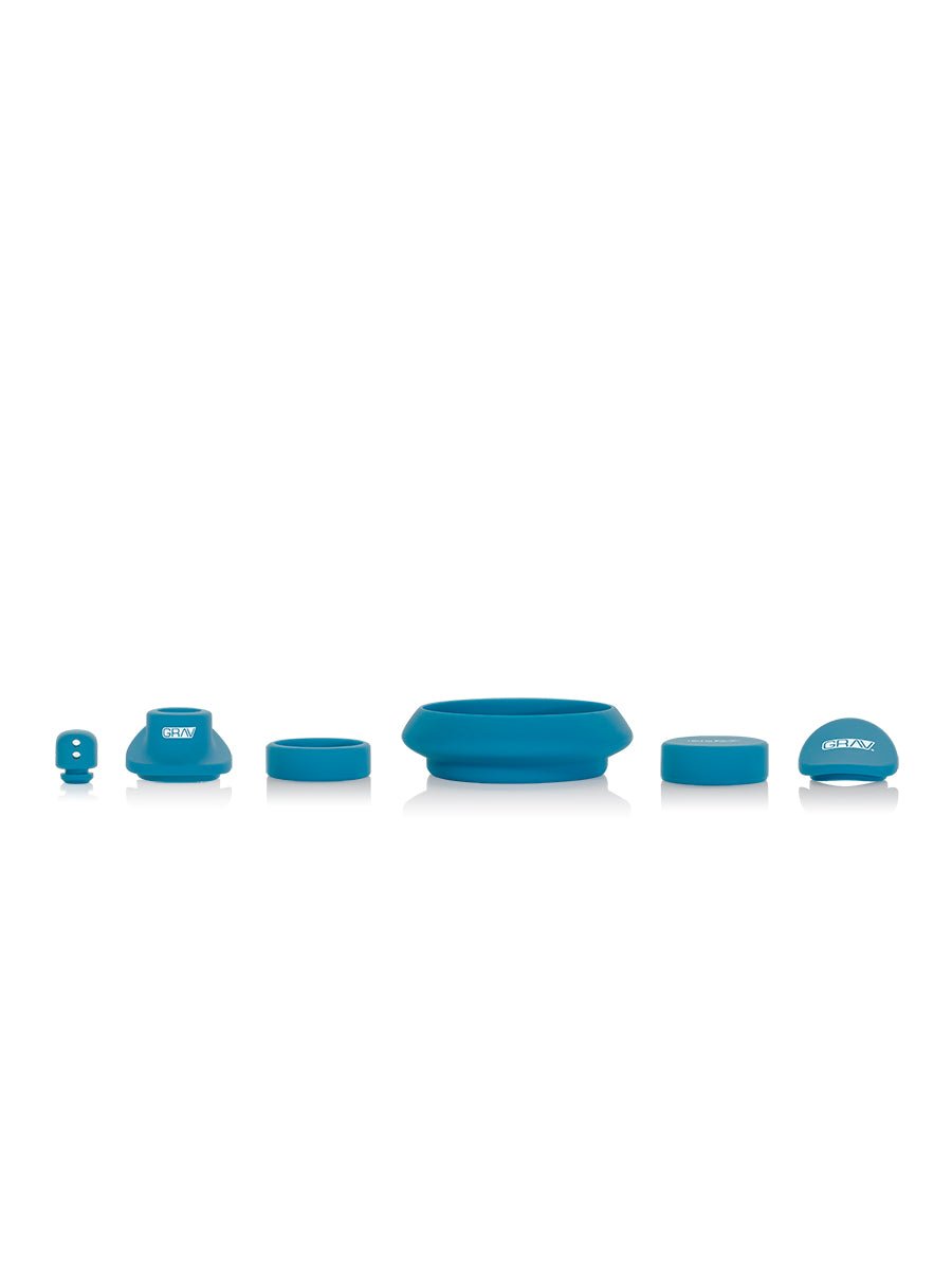 GRAV Deco Beaker Bong With Silicone Accents - 1321
