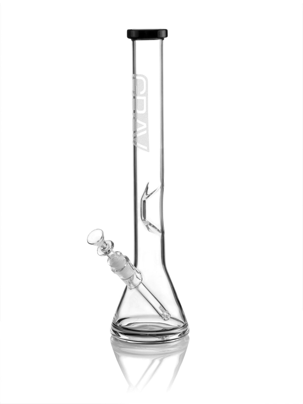 GRAV Large Beaker Base Water Pipe, Black Accents - 1321