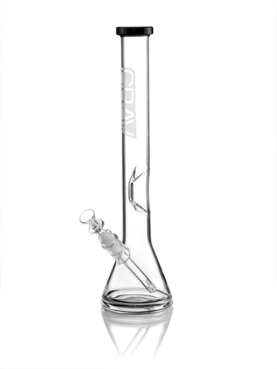 GRAV Large Beaker Base Water Pipe, Black Accents