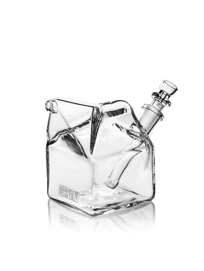 GRAV Milk Carton Bubbler - Clear