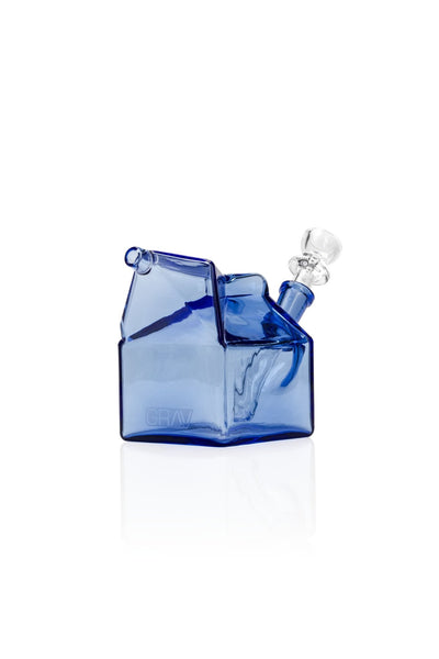 GRAV Milk Carton Bubbler - Cobalt