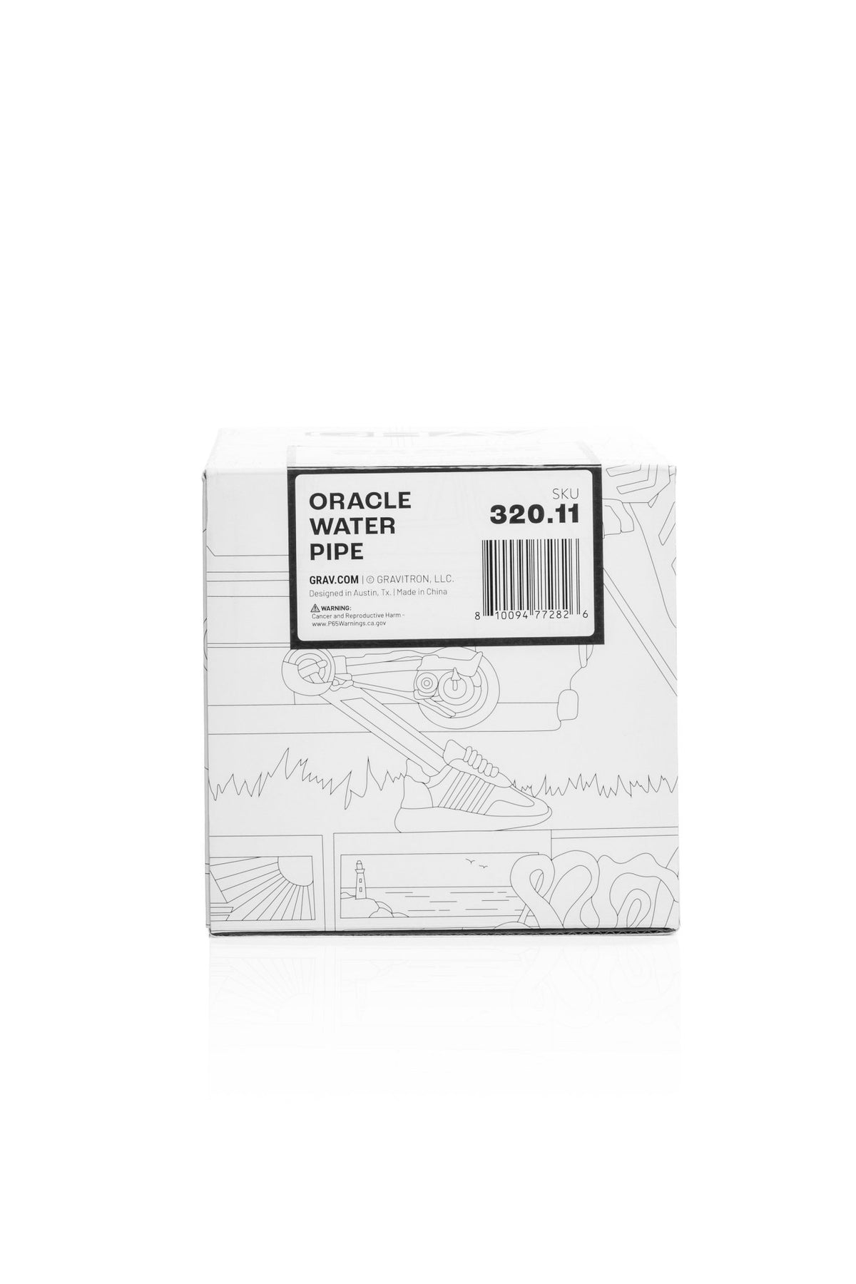 GRAV Oracle Water Pipe, Smoke Grey - 1321