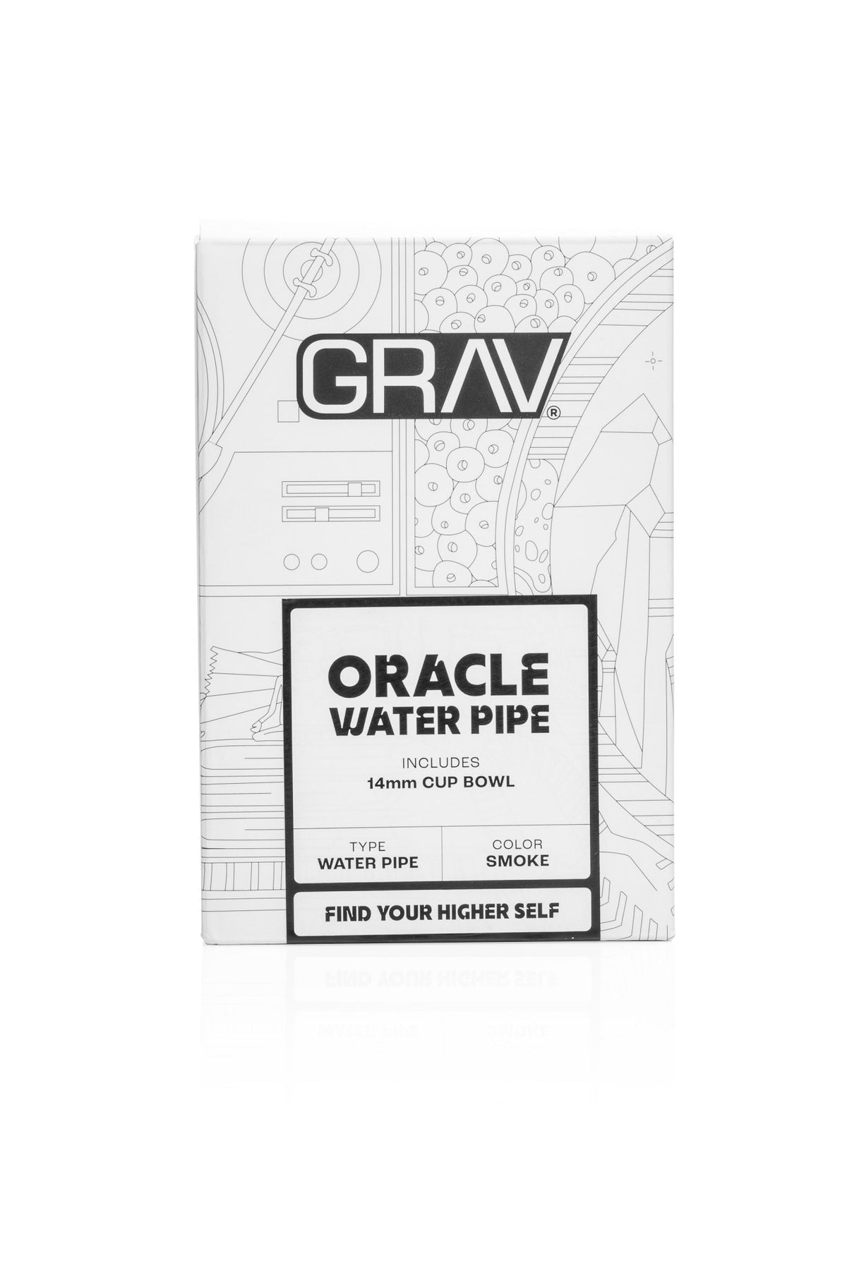 GRAV Oracle Water Pipe, Smoke Grey - 1321