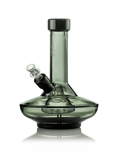 GRAV Small Wide Base Water Pipe, Smoke with Black Accents