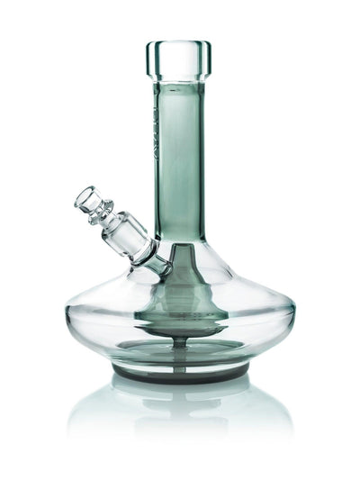 GRAV Small Wide Base Water Pipe, Smoke with Clear Accents