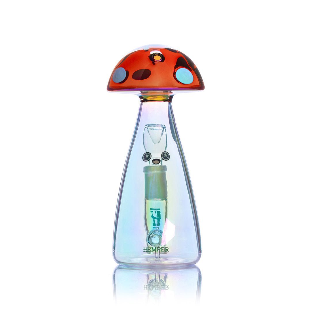 Hemper Trippy Shroom Glass Water Pipe - 1321