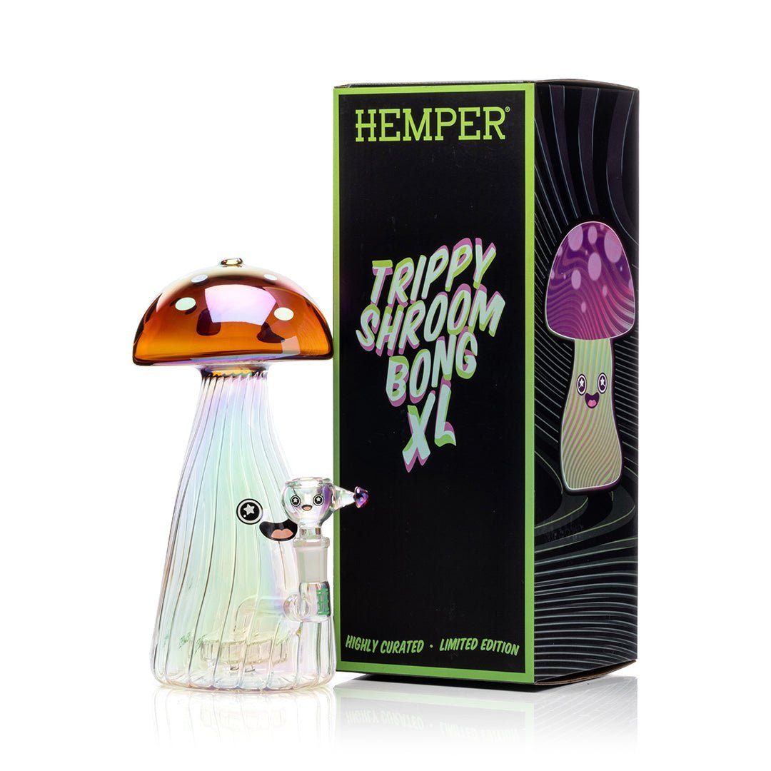 Hemper Trippy Shroom Glass Water Pipe - 1321