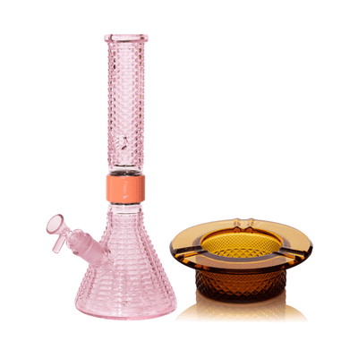 Jane West Ultimate Bundle, Water Pipe and Ashtray - Pink Lemonade