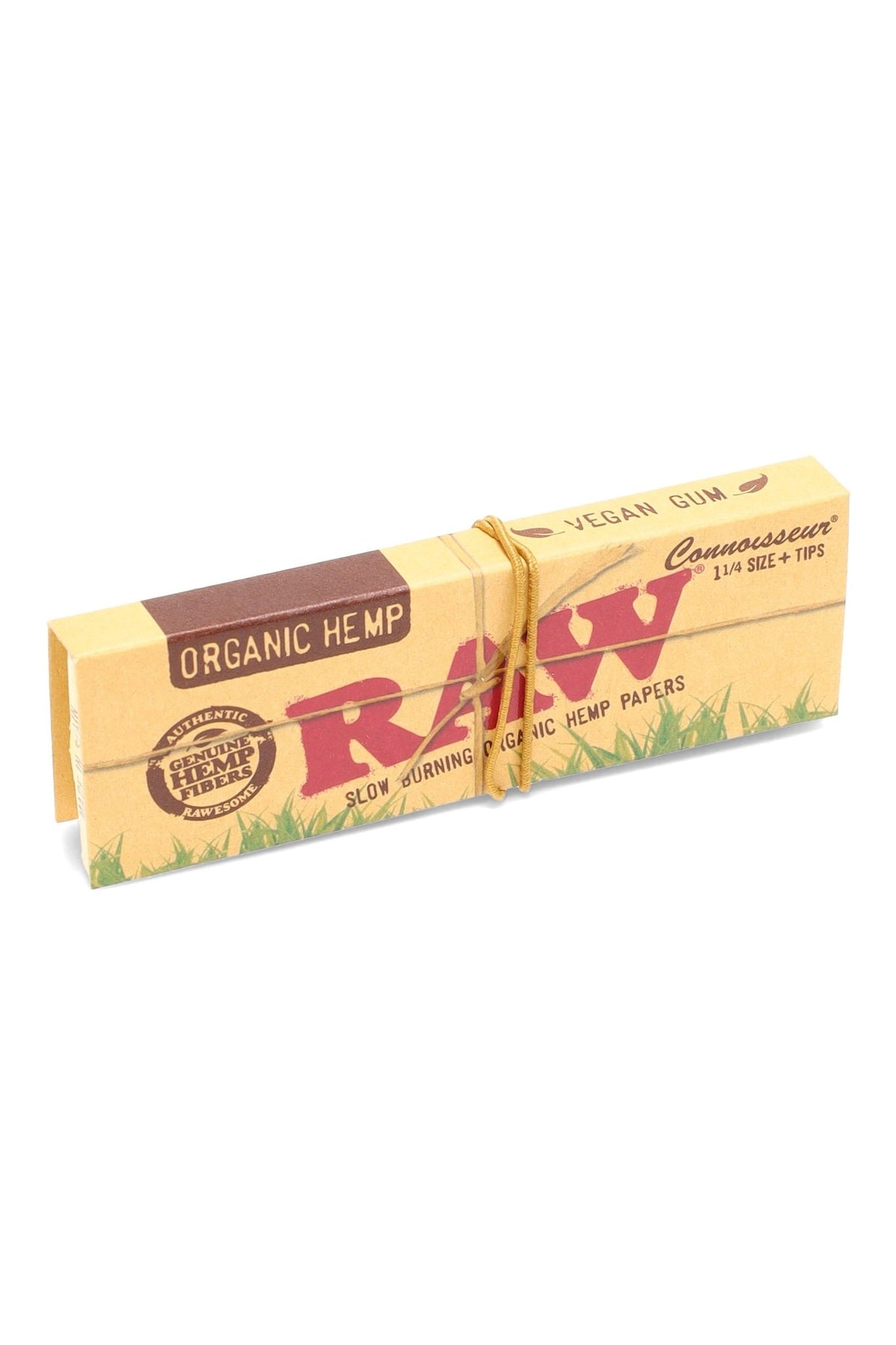 RAW Organic Hemp Connoisseur 1¼ Papers with Tips, Box of 24 Booklets - 1321