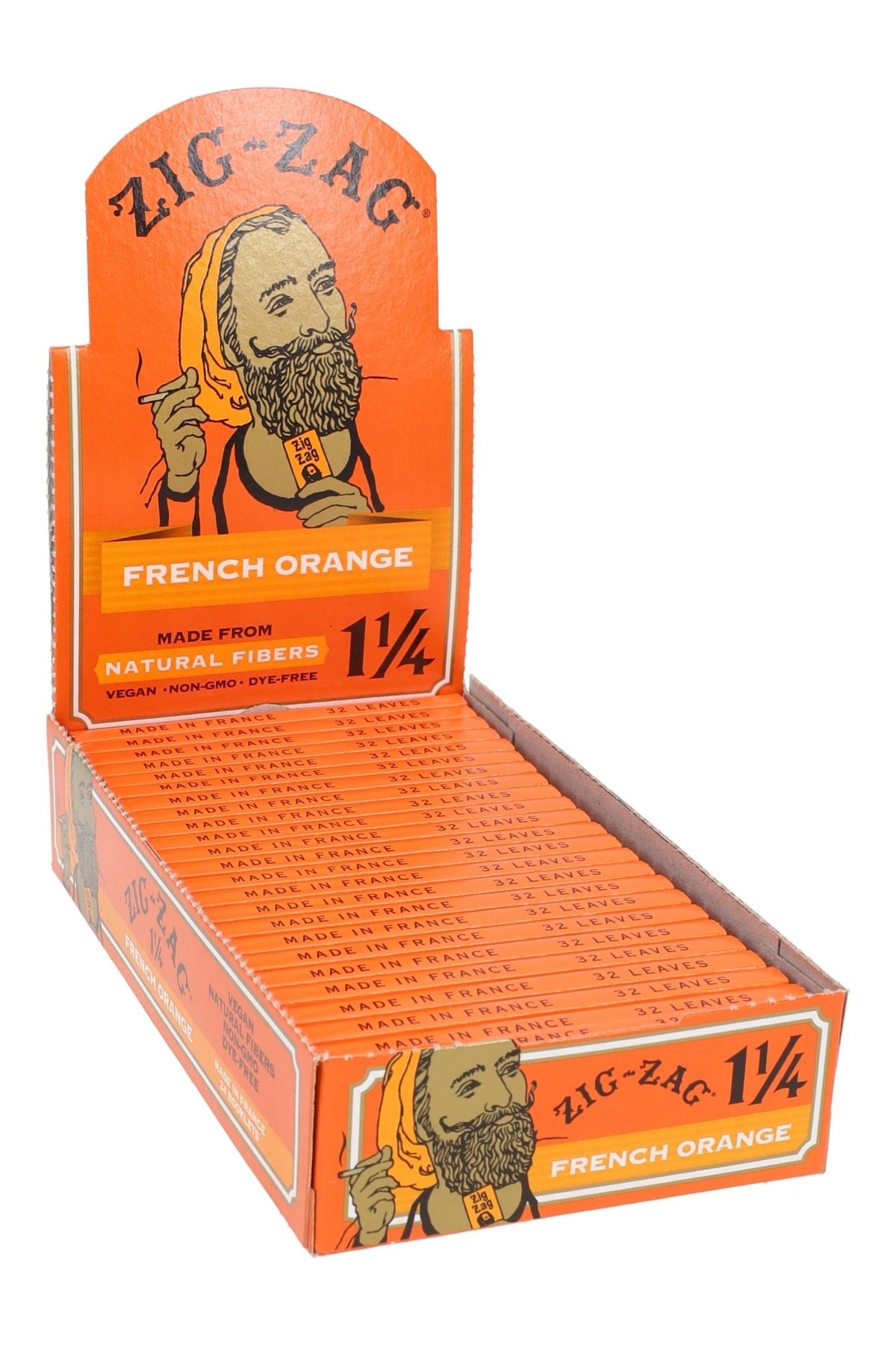 Zig-Zag Orange 1¼ Rolling Papers, Box of 24 Booklets - 1321