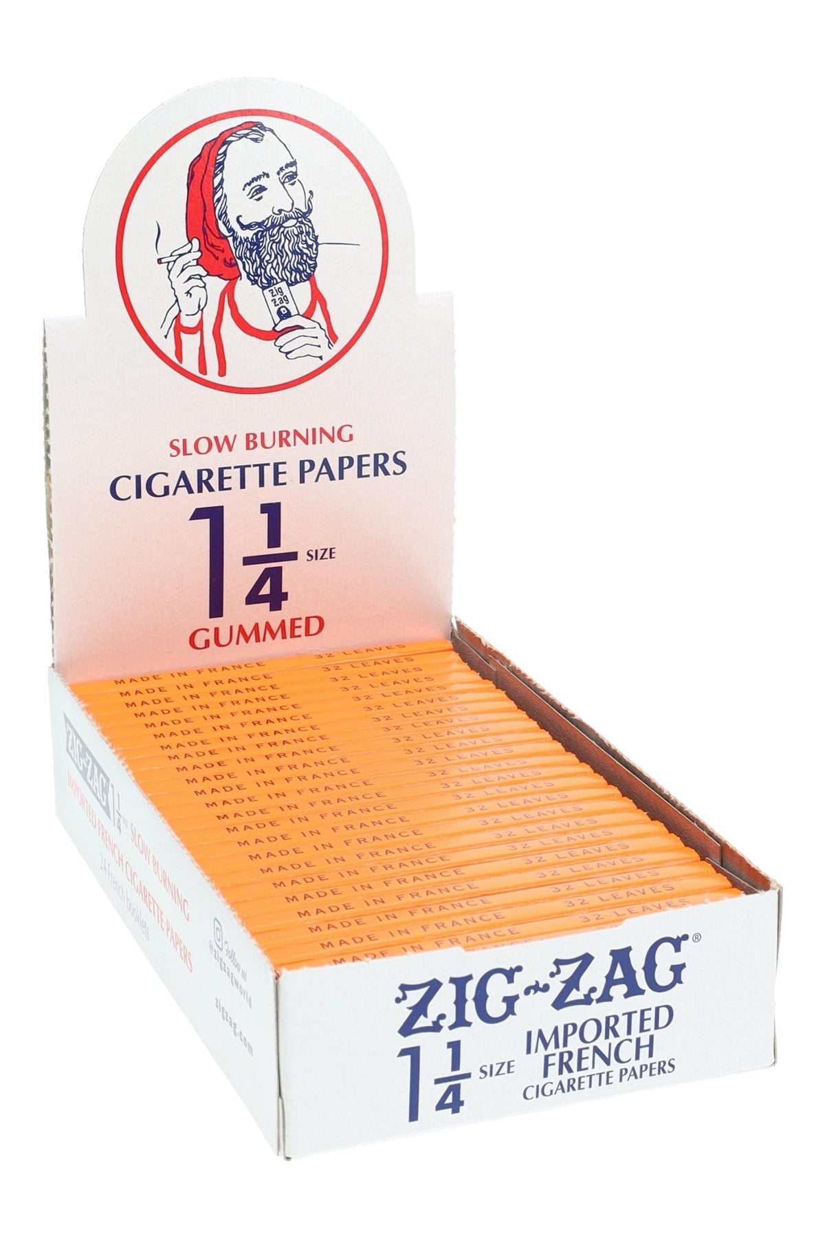 Zig-Zag Orange 1¼ Rolling Papers, Box of 24 Booklets - 1321