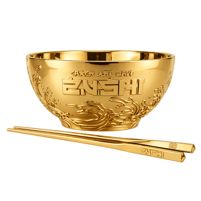 Zushi x Ben Baller Gold Plated Bowl & Chopsticks Set