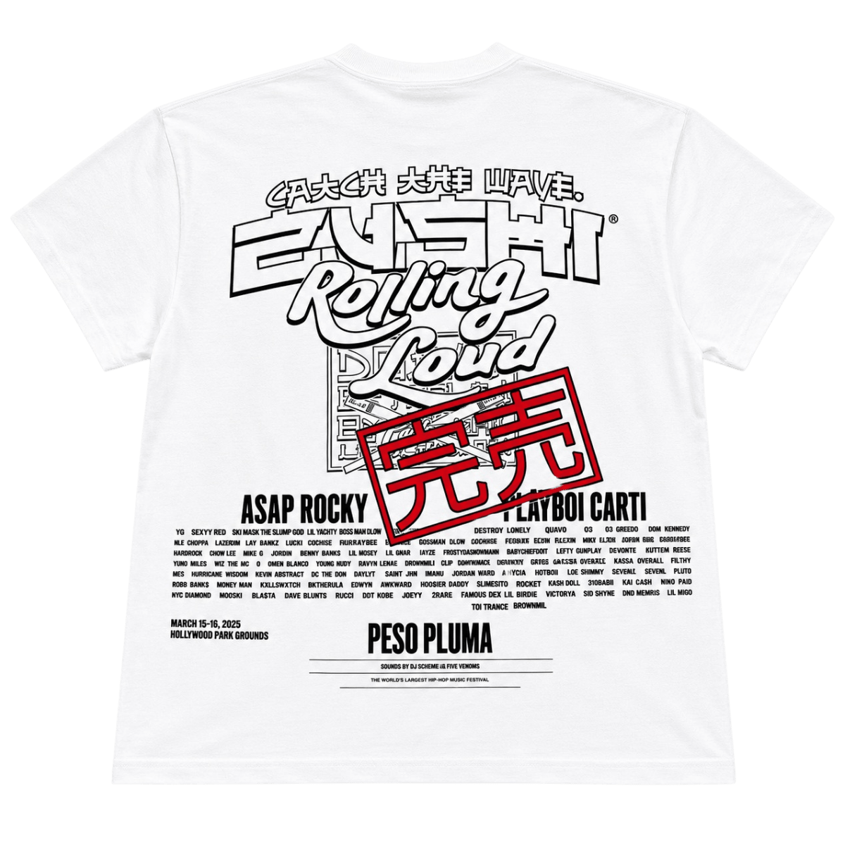 Zushi x Rolling Loud 2025 Tee - 1321